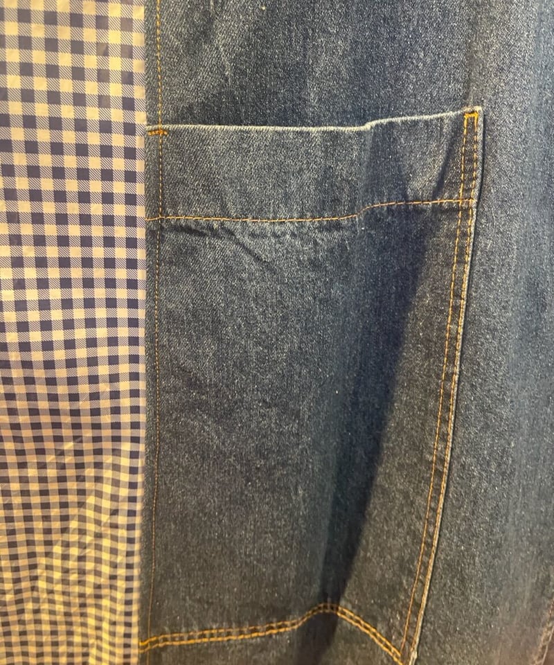 VERANDALUNCH】リメイク ドッキング デニム ポンチョコート | GUGU