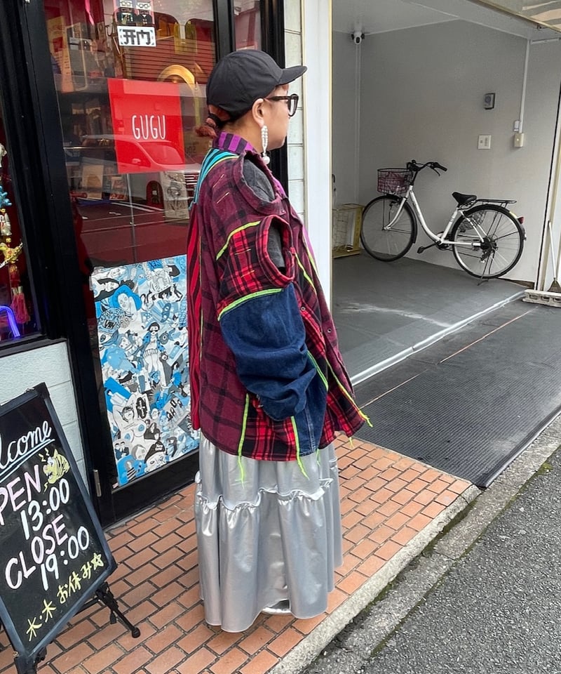 VERANDALUNCH】リメイク ドッキング マルチカラーシャツ ジャケット | GUGU