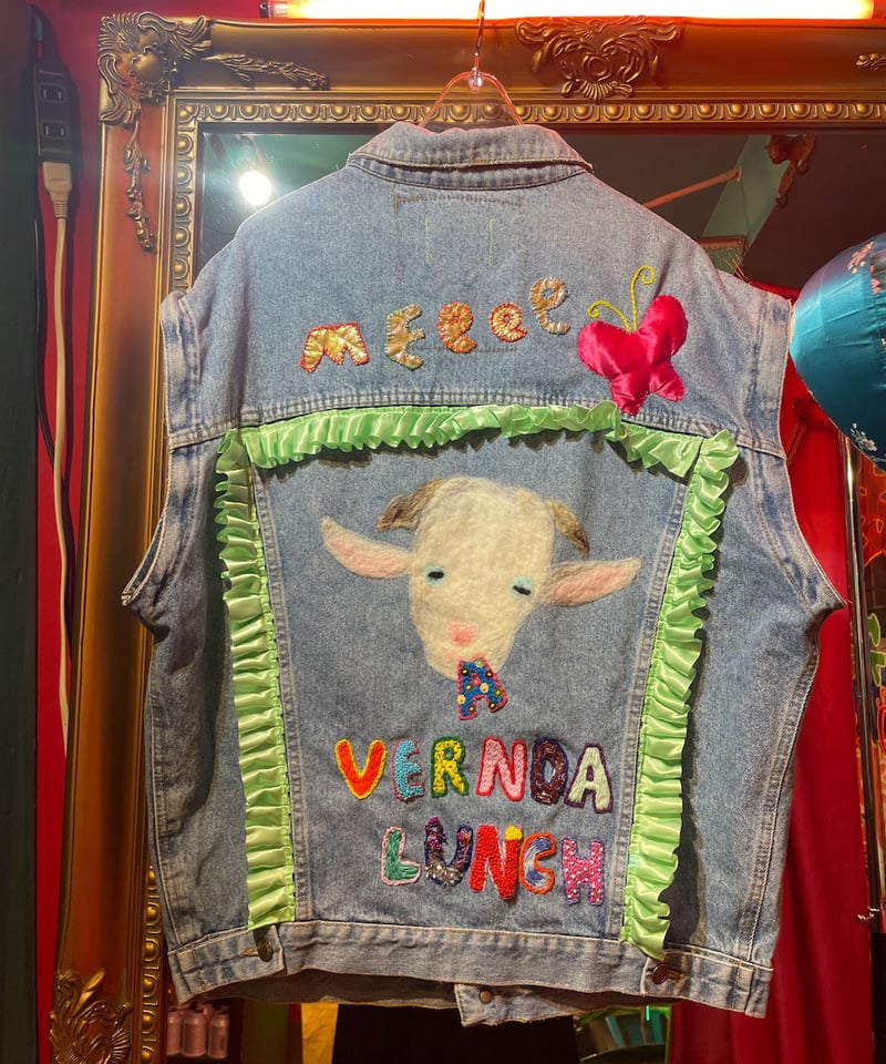 VERANDALUNCH】リメイク セパレートフリルスリーブ ゴートフェイス