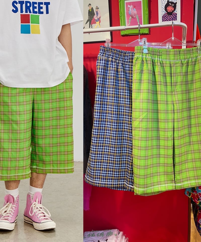 FACKUPCLOTHES チェックショーツ FACKUPCLOTHES チェックショーツ