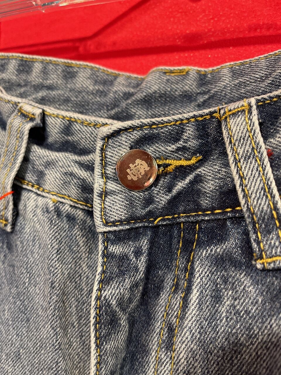 キャナルジーン★ diggity切替カットオフデニムパンツ　S CANAL JEAN（キャナルジーン）の「diggity 切替カットオフデニム