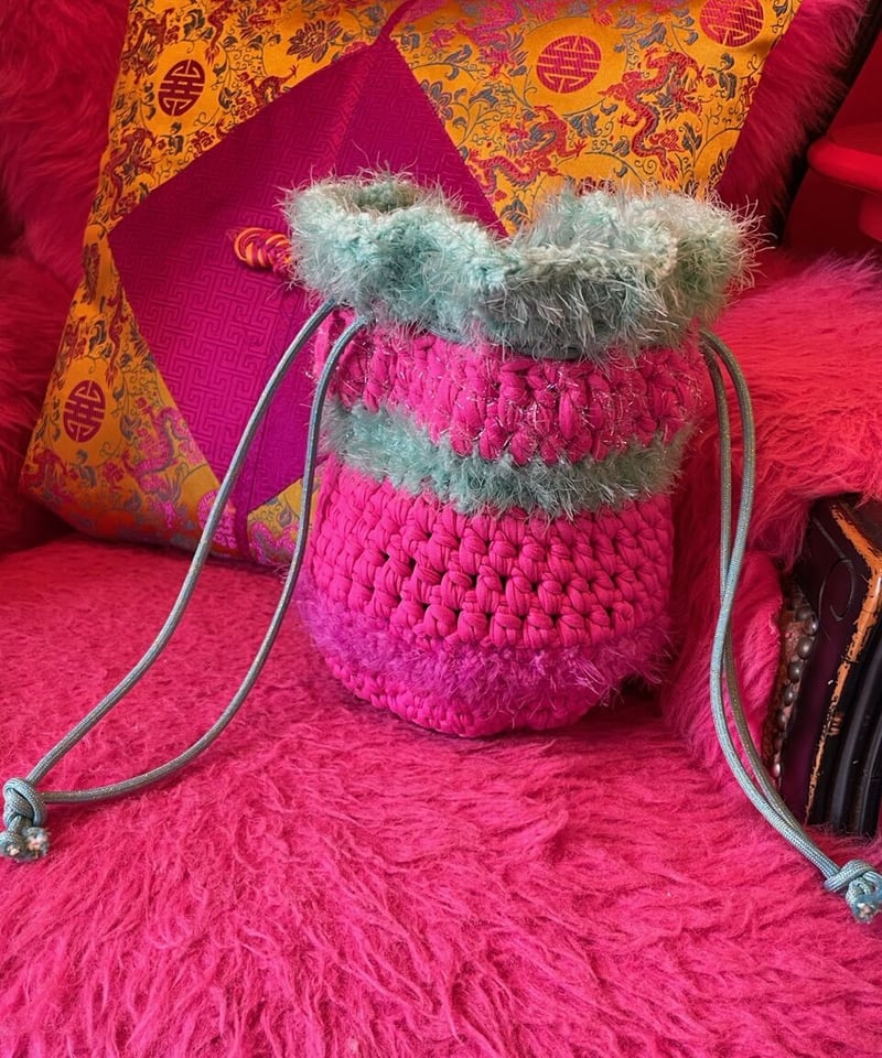 VERANDALUNCH】手編みニット バッグ | GUGU