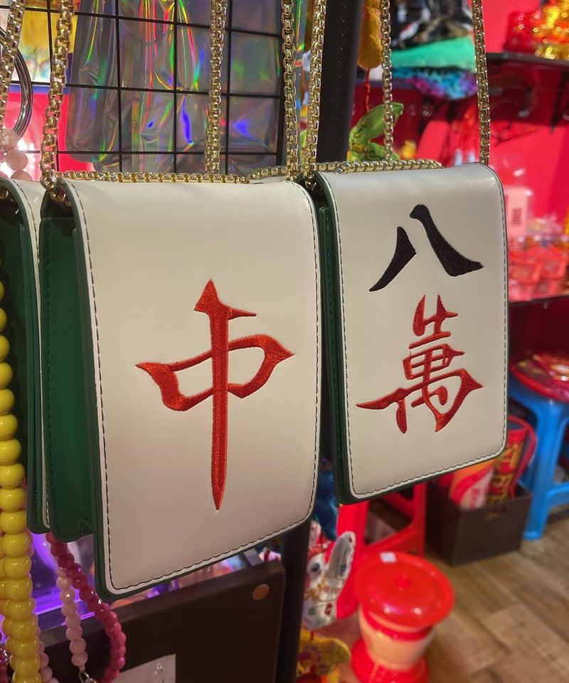 麻雀 刺繍 フラップ ショルダーバッグ【チャイナフェア】 | GUGU