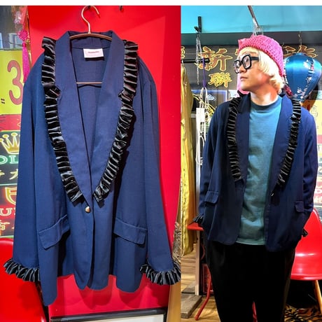 NORTH BEACHレザージャケット フリル付き2wayキャメル 未使用 NORTH BEACHレザージャケット フリル付き2wayキャメル 未使用