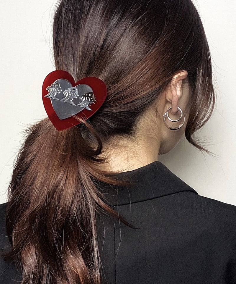 漢字 ヘアクリップ 愛 ヘアピン | GUGU