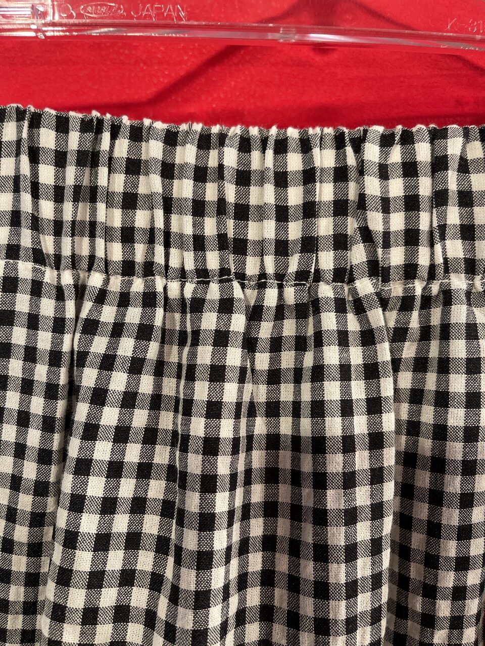 WONDERFUL WORLD ギンガムチェック フリル ロングスカート WONDERFUL WORLD ギンガムチェック フリル ロングスカート