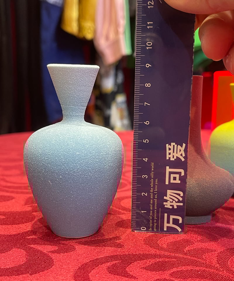 ミニチュア 花瓶 9 40.【九谷焼 雄山】ミニチュア 香炉 花瓶型 （陶器