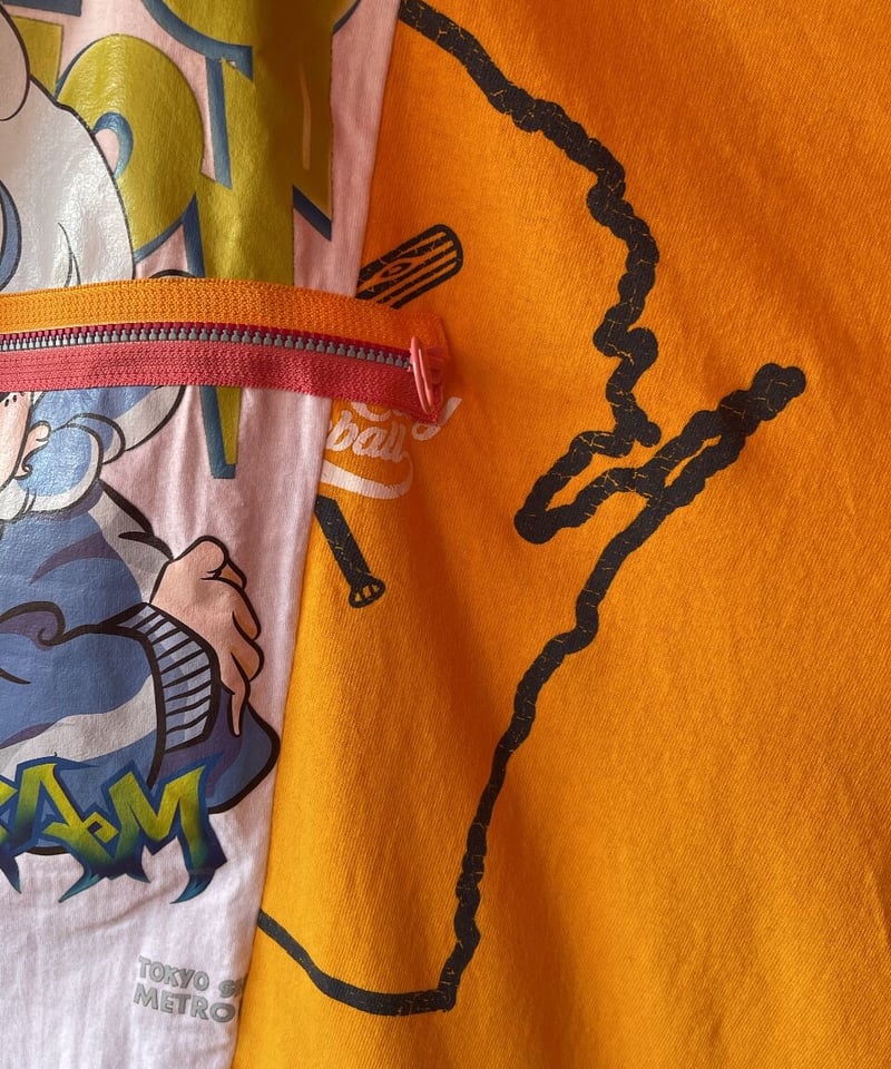 VERANDALUNCH】リメイク オーバーサイズ ドッキング BIG Tシャツ