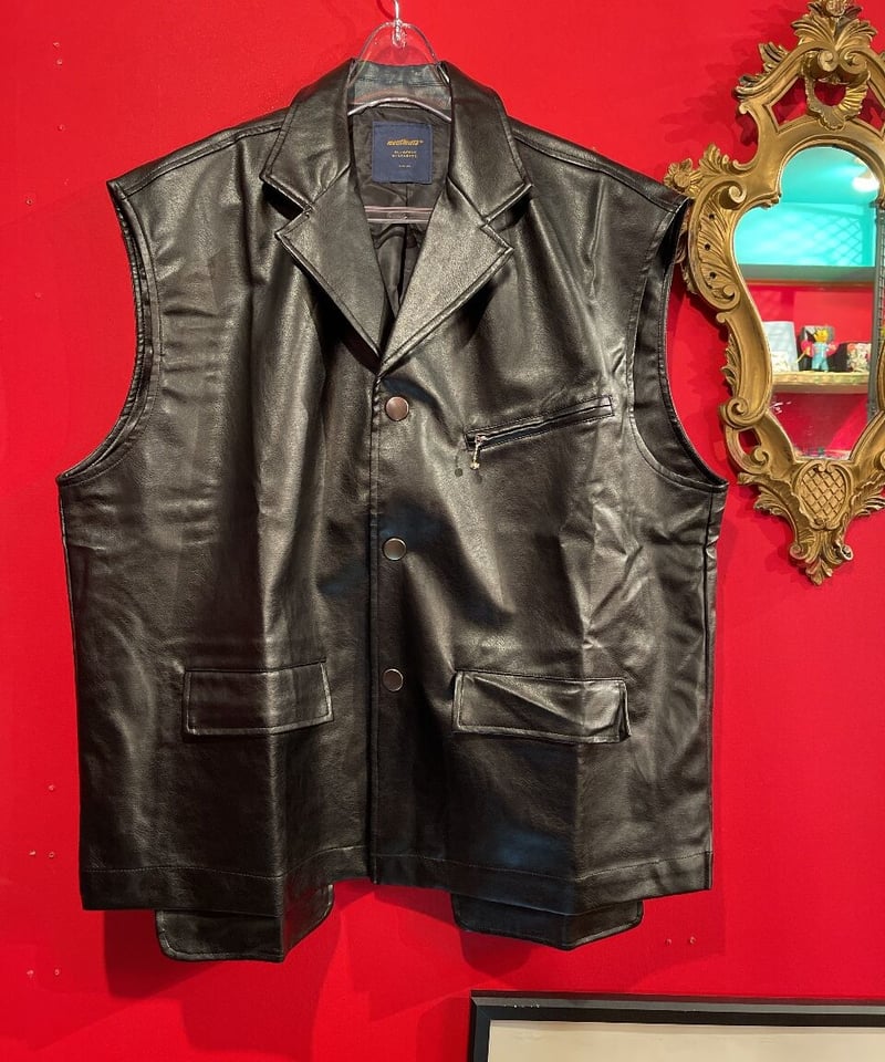 フェイクレザー オーバーサイズ ベスト | GUGU