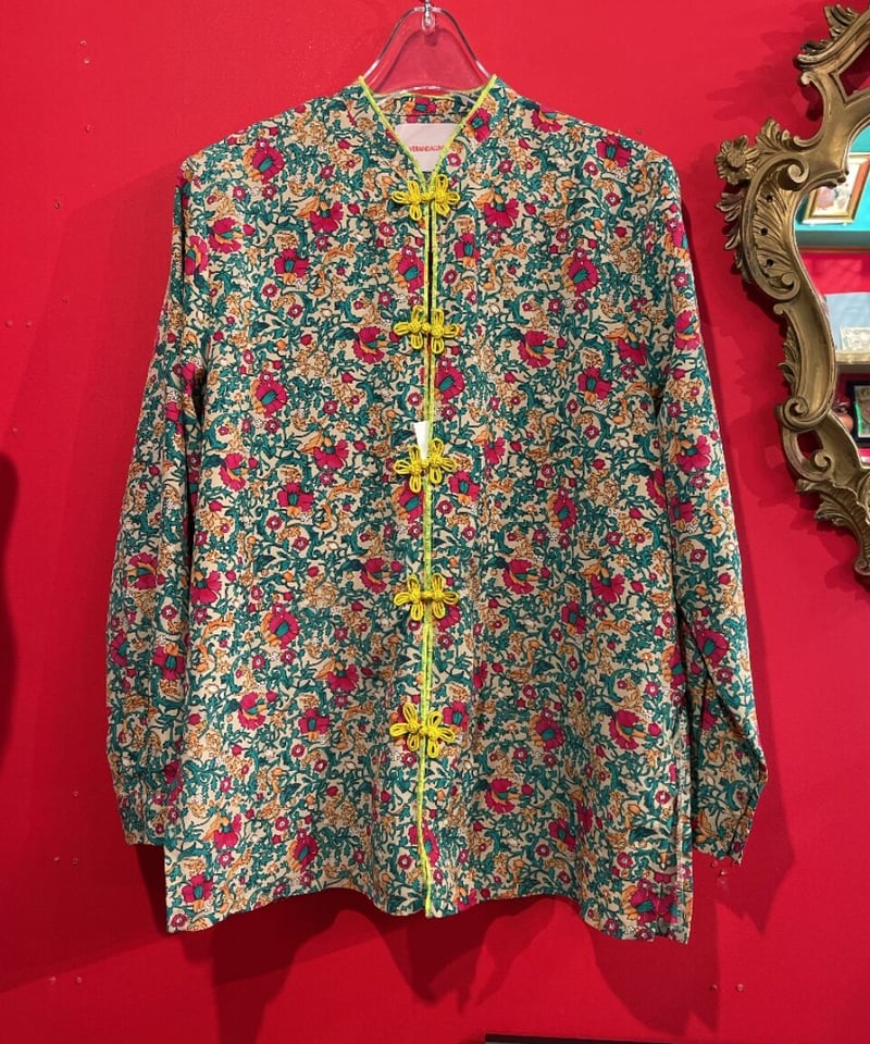 VERANDALUNCH】リメイク 花柄プリント L/S チャイナシャツ | GUGU