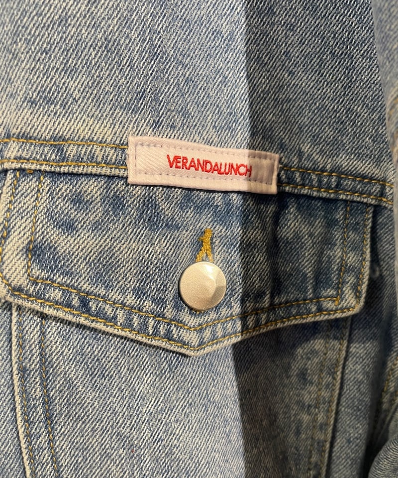 VERANDALUNCH】リメイク ドッキング デニム&チュール ワンピース