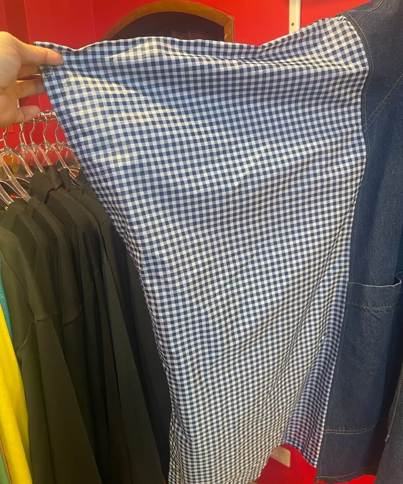 VERANDALUNCH】リメイク ドッキング デニム ポンチョコート | GUGU