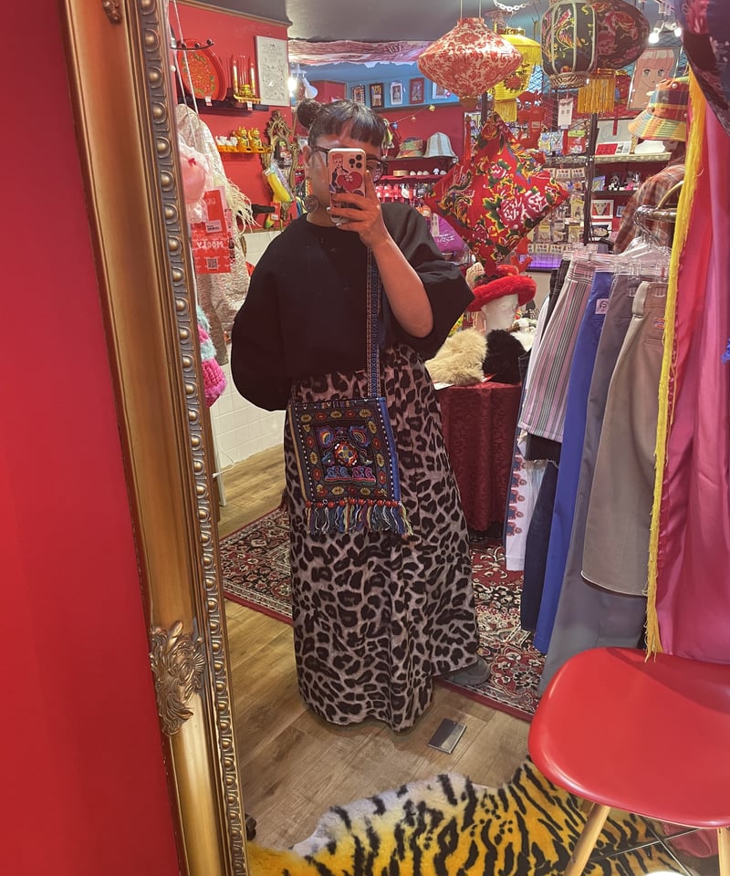 民族風刺繍 フリンジ ショルダーバッグ 花柄【チャイナフェア】 | GUGU