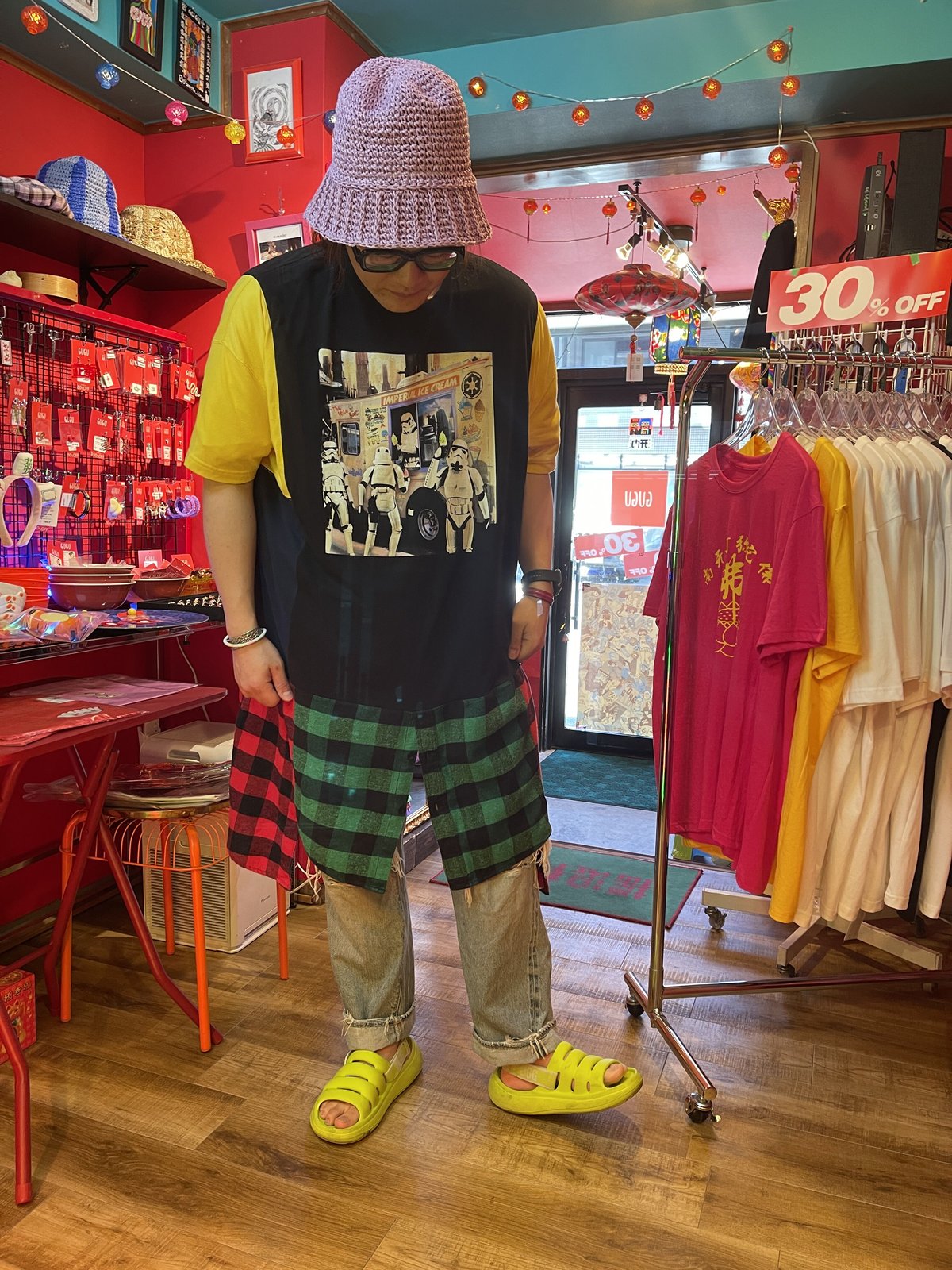 VERANDALUNCH】 リメイク ドッキング オーバーサイズ Tシャツ 