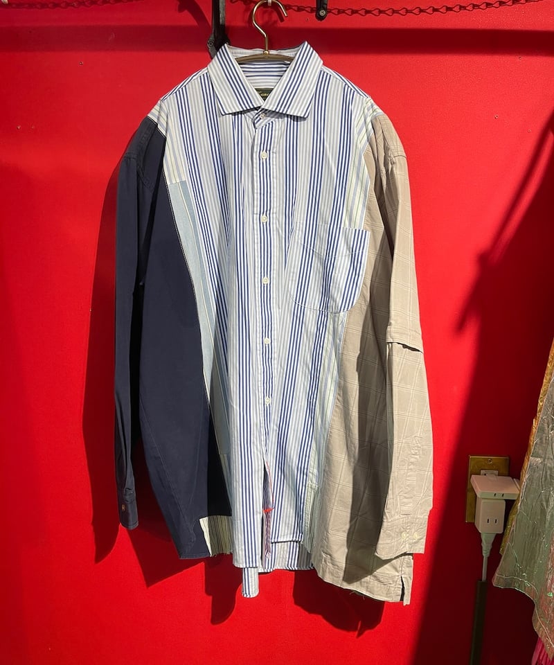 USED 古着】 リメイク ドッキング L/S シャツ ⑤ | GUGU