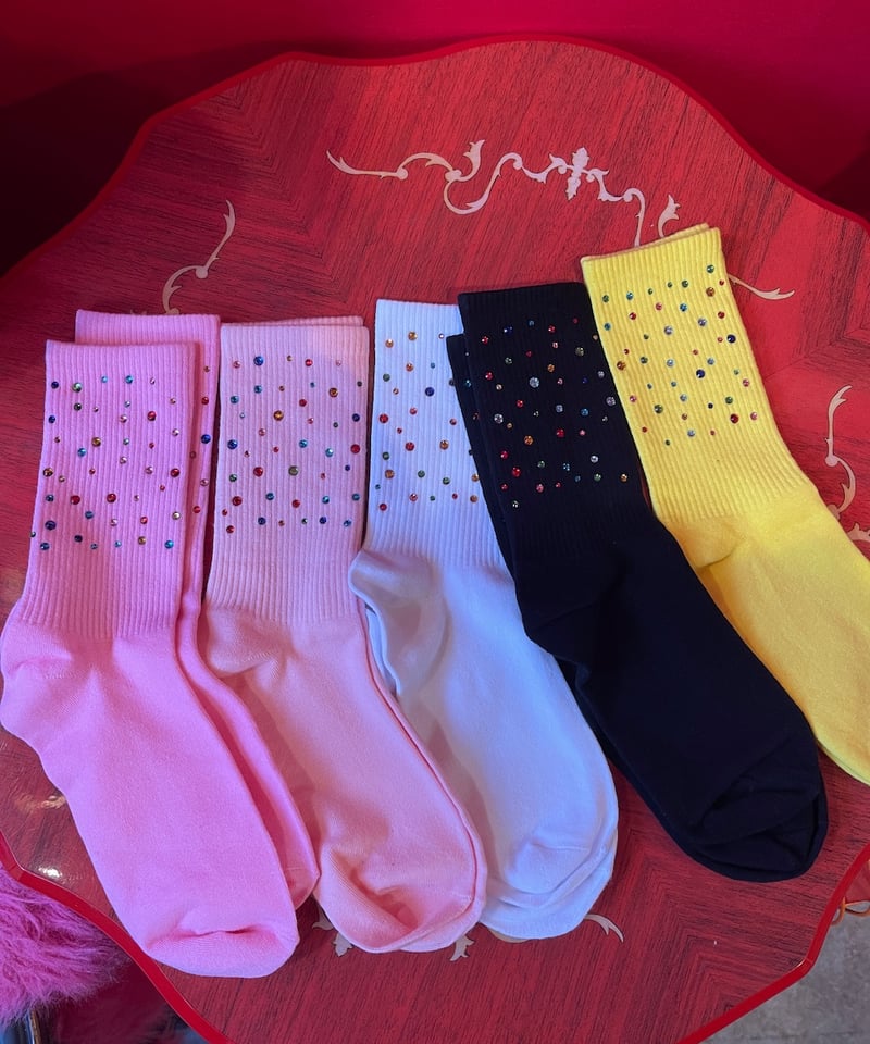 ラインストーン ソックス | GUGU