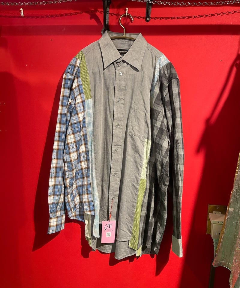 USED 古着】 リメイク ドッキング L/S シャツ ① | GUGU