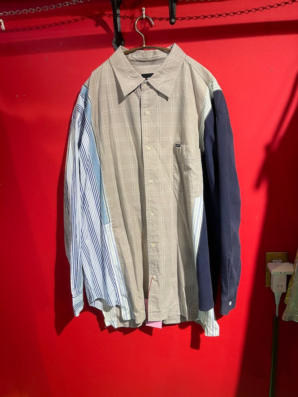 MLR CTHY リメイクドッキングシャツ ブラック MLR CTHY リメイクドッキングシャツ ブラック 再構築ドッキング