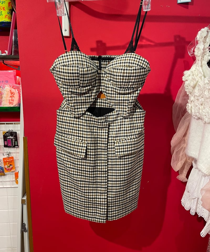 チェック柄ベージュクロップトップ＆スカートセット 楽天市場】【セットアップ】チェック柄 ベスト＋ロングスカート