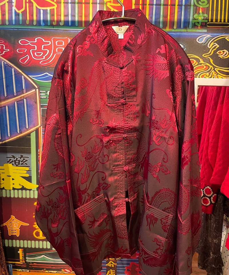 【未使用品】GAIJIN MADEクレイジーパターンチャイナシャツ聖林公司 未使用品】GAIJIN MADEクレイジーパターンチャイナシャツ聖林