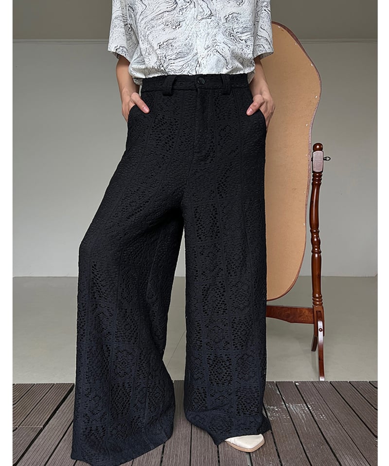 総レース ワイドパンツ | GUGU