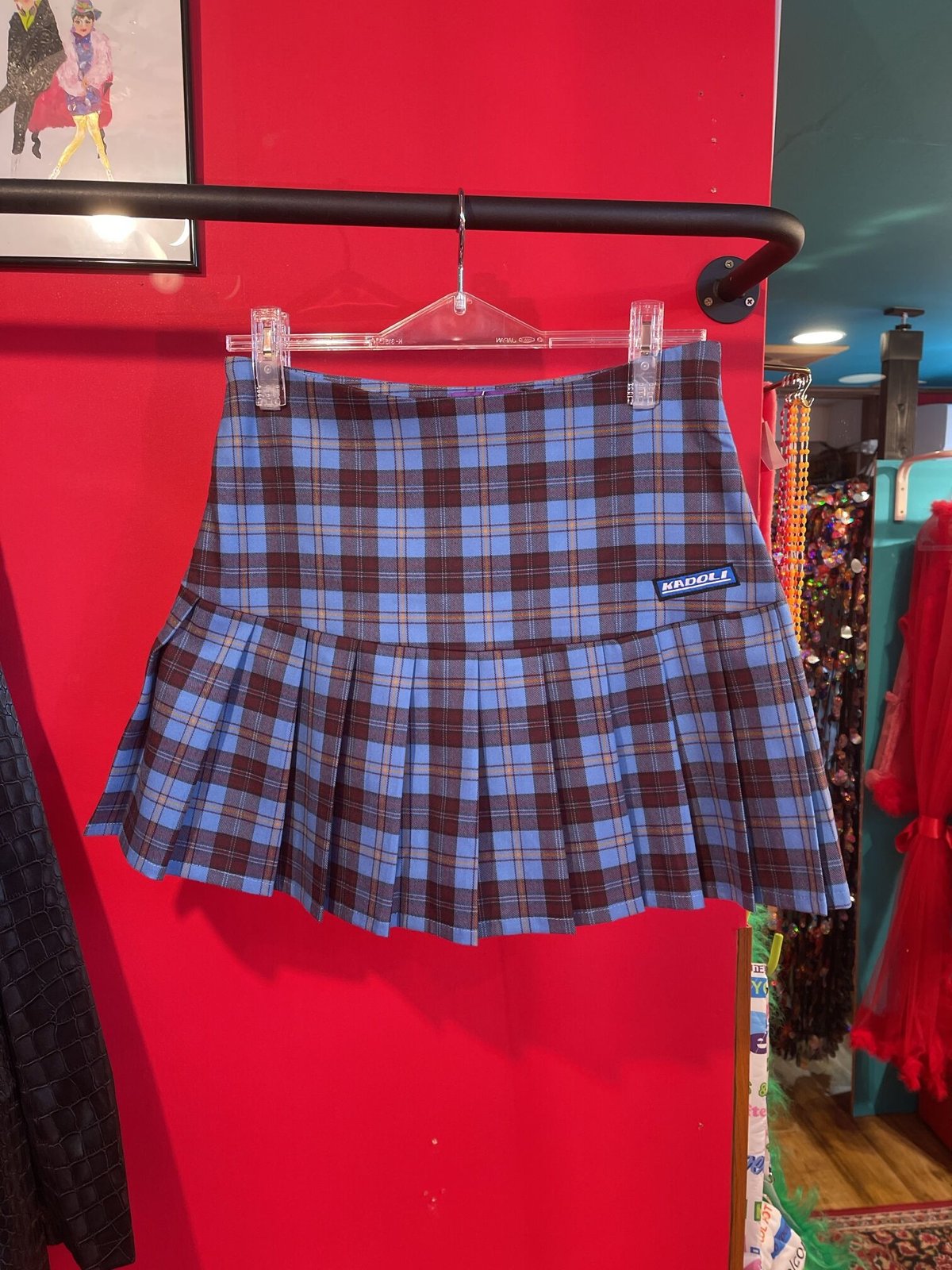 チェック柄 セットアップ プリーツミニスカート | GUGU