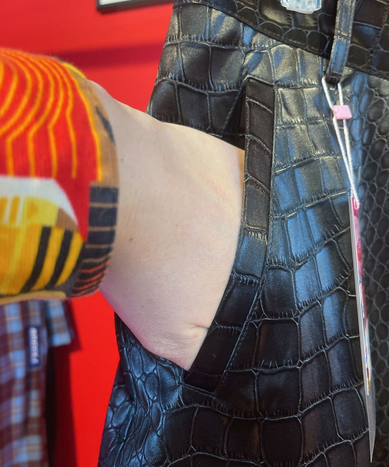 クロコダイル PUレザー セットアップ パンツ | GUGU