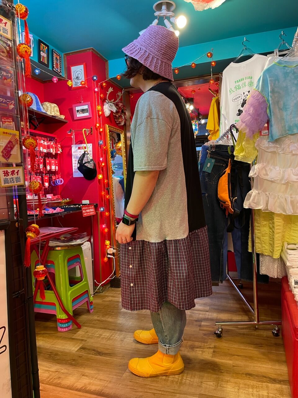 VERANDALUNCH】リメイク ドッキング Tシャツワンピース | GUGU