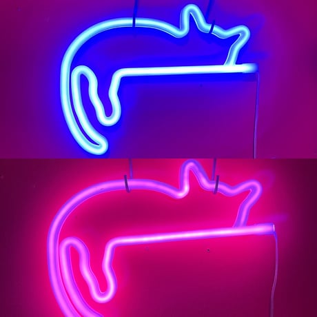 ネオンサイン ラーメン ネコ