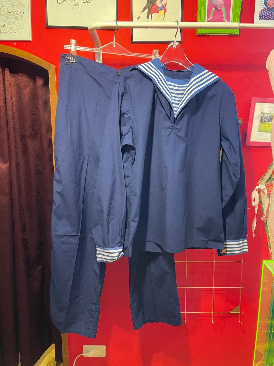 中華民国海軍 海兵服上下 セーラー DEAD STOCK】チャイナネイビー セーラースーツ セットアップ 中国海軍