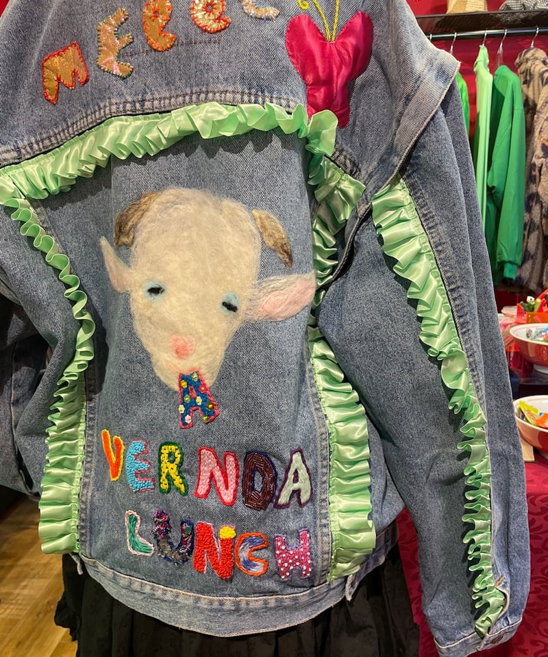 VERANDALUNCH】リメイク セパレートフリルスリーブ ゴートフェイス