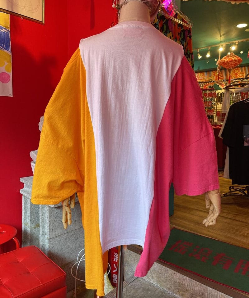 VERANDALUNCH】リメイク オーバーサイズ ドッキング BIG Tシャツ | GUGU