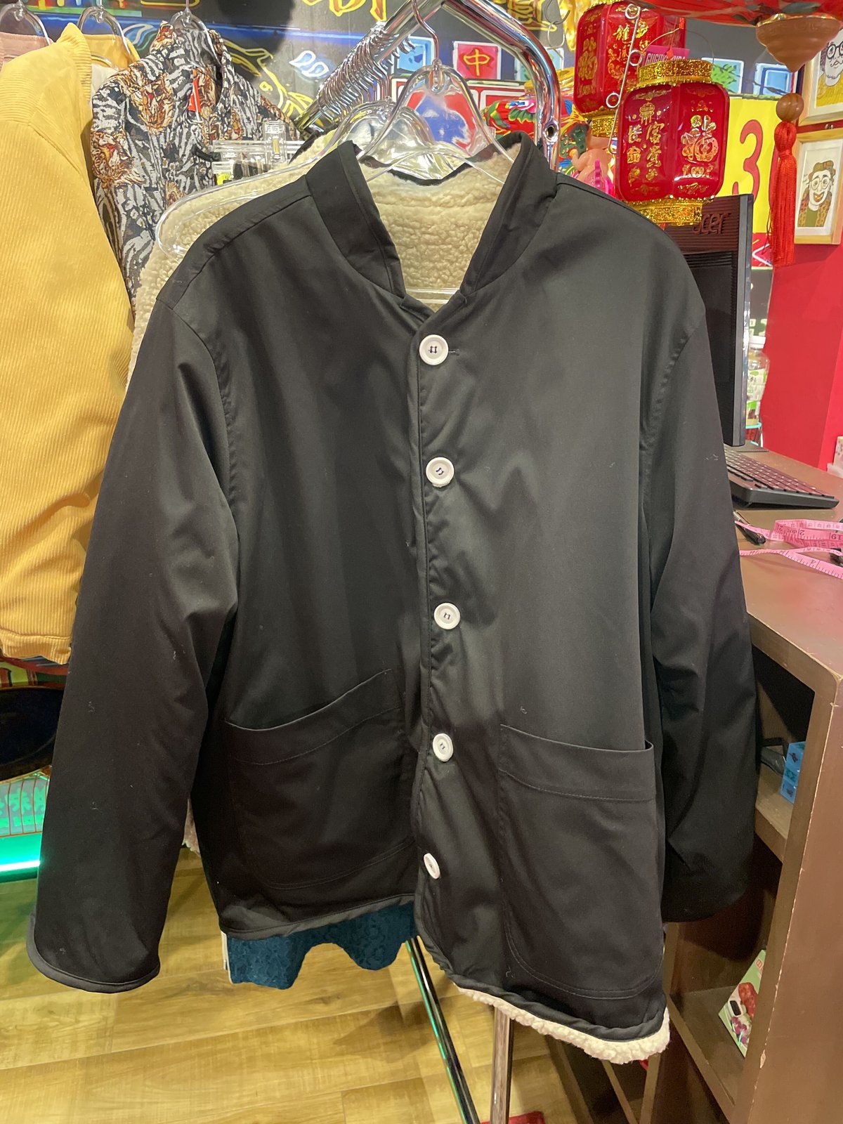 リバーシブル ボア チャイナ ジャケット【チャイナフェア】 | GUGU