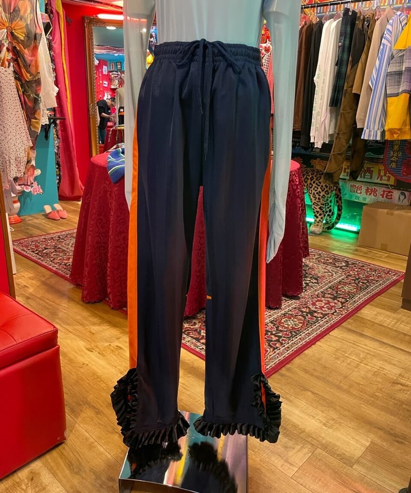 VERANDALUNCH】リメイク フリル フレア ジャージパンツ | GUGU