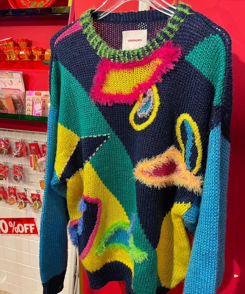 VERANDALUNCH】リメイク ハンド刺繍 カラフル ニット | GUGU