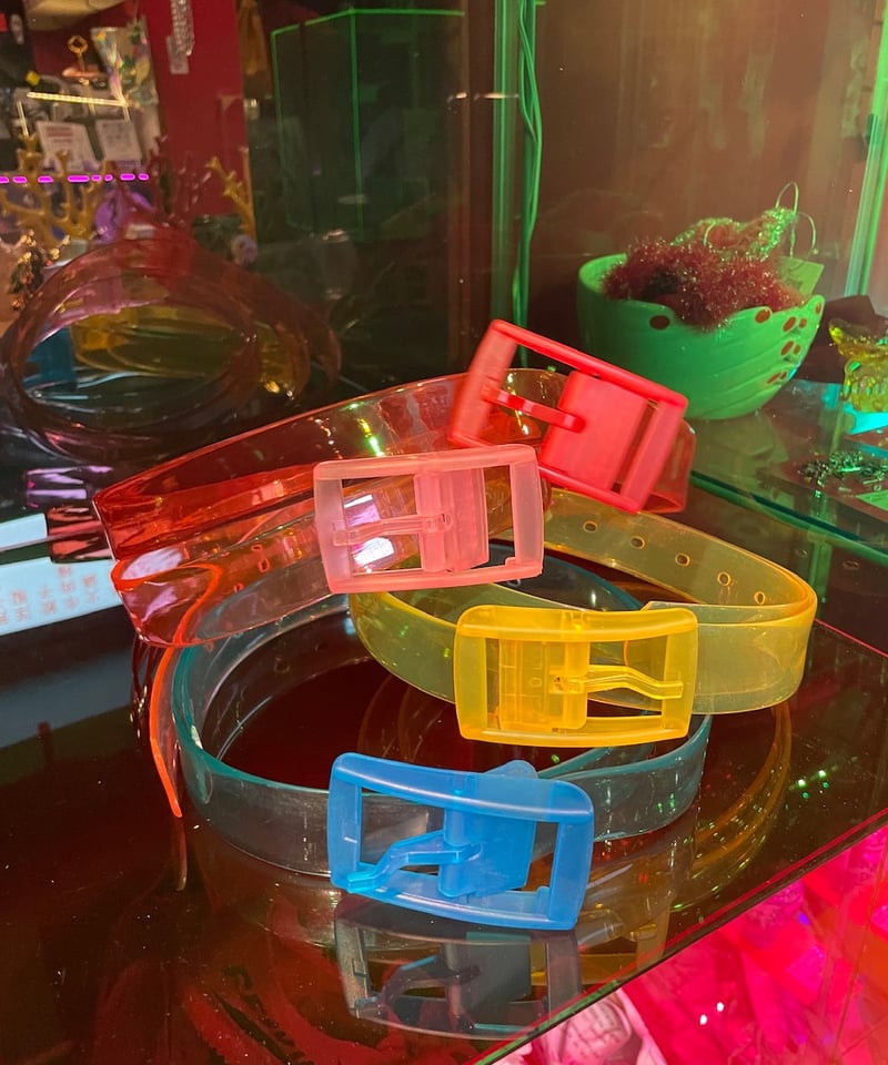 kolor カラー 21ss pvc clear belt クリア ベルト ALL RUNS（オールランズ）の「△COLOR CLEAR BELT/カラークリアベルト