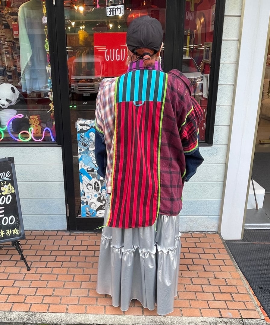 VERANDALUNCH】リメイク ドッキング マルチカラーシャツ ジャケット | GUGU