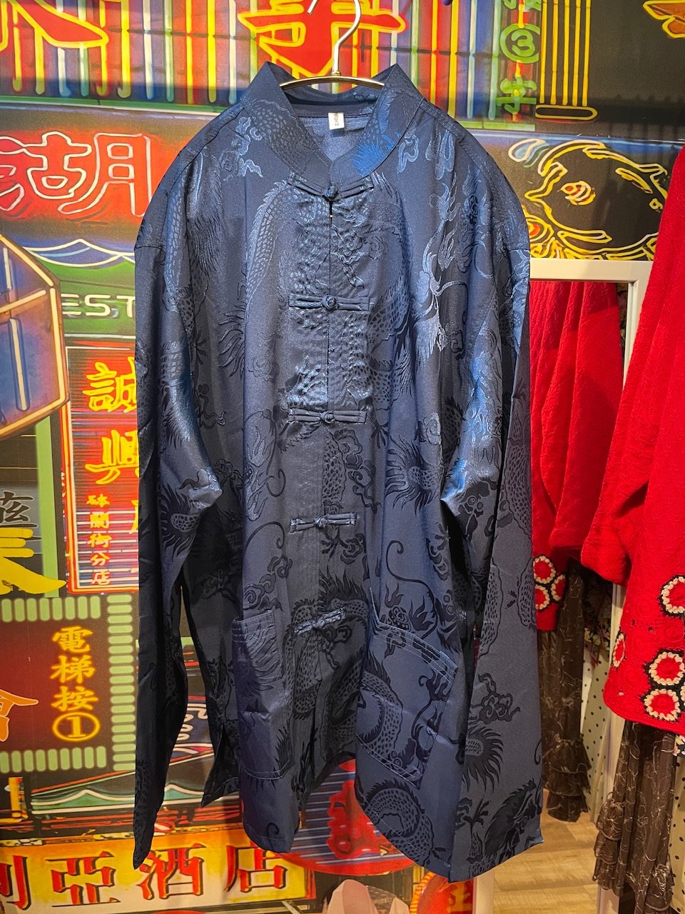 ドラゴンパターン チャイナ シャツ | GUGU