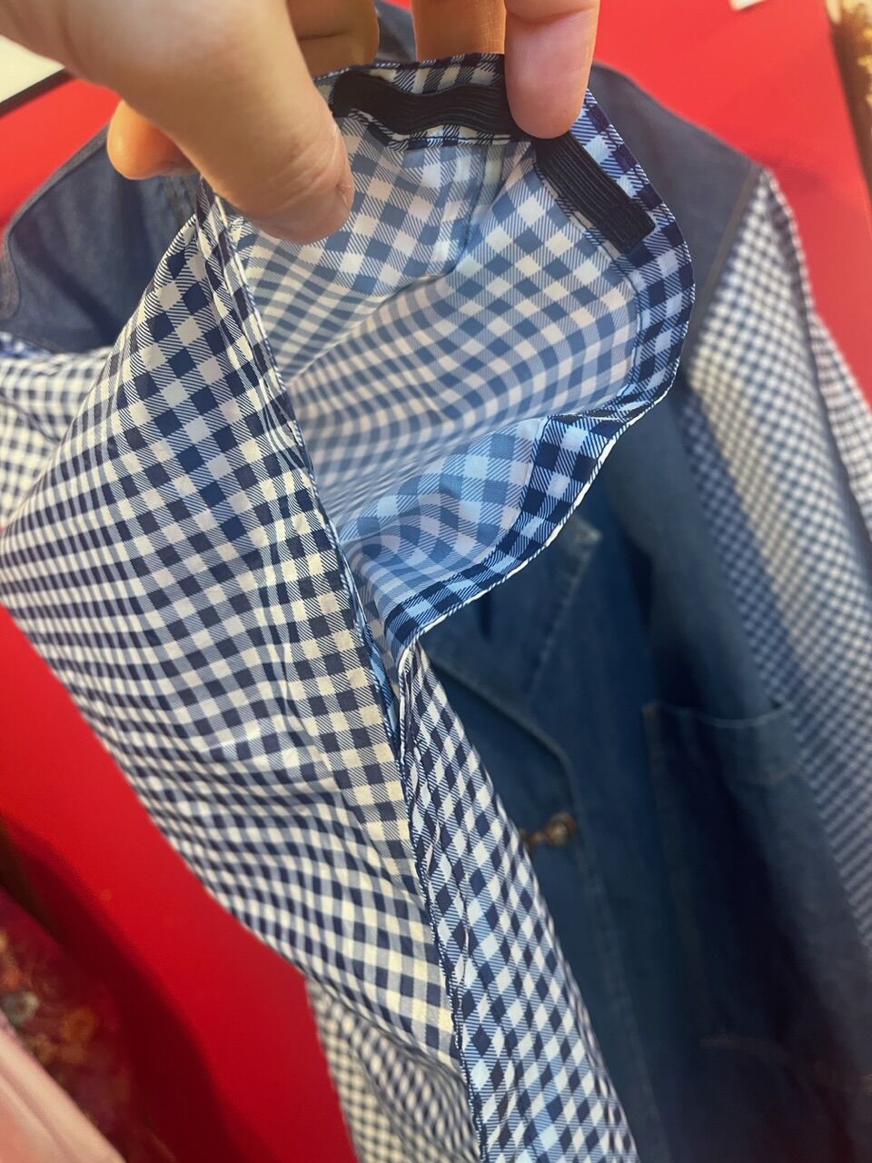 VERANDALUNCH】リメイク ドッキング デニム ポンチョコート | GUGU