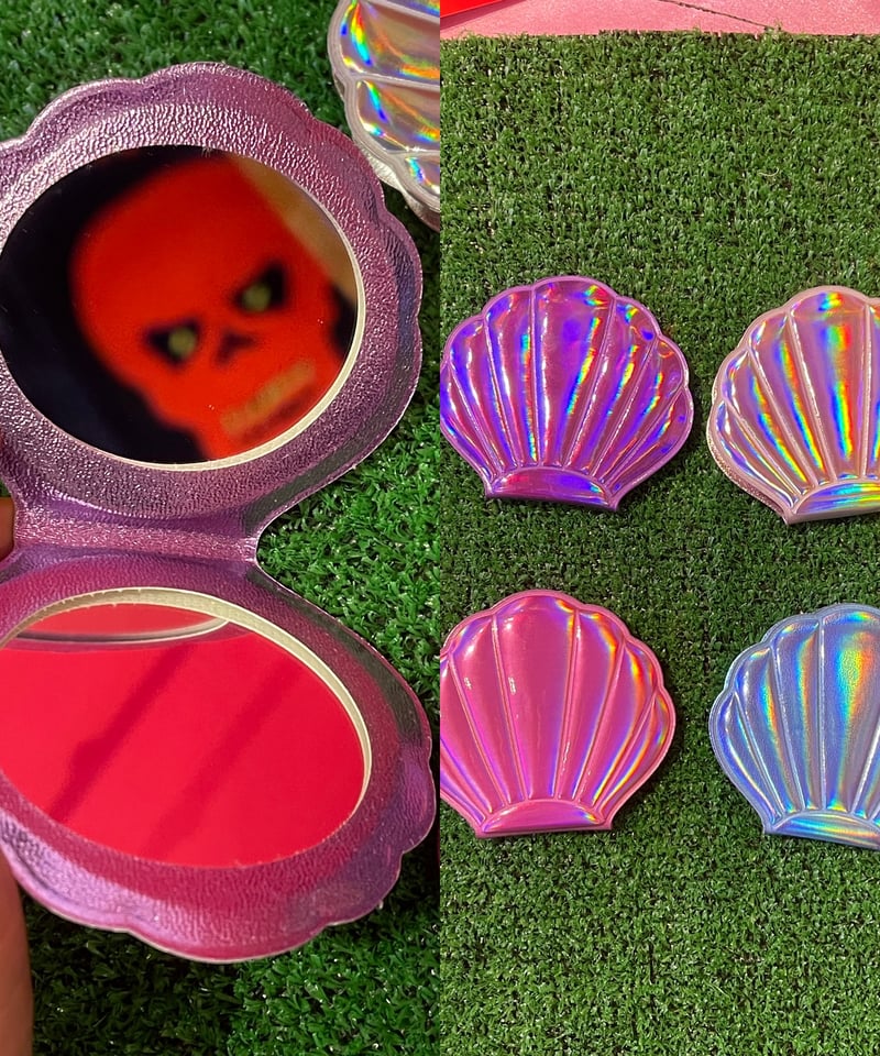 メタリックシェル コンパクトミラー | GUGU