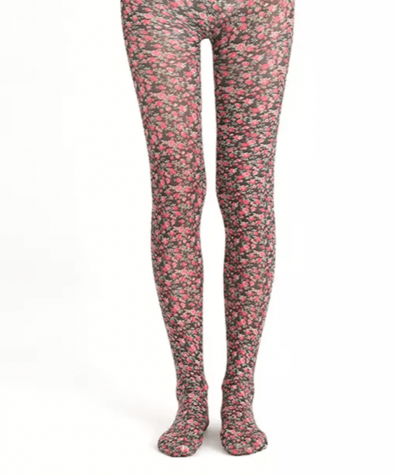 柄 タイツ バラ柄 蝶柄 | GUGU