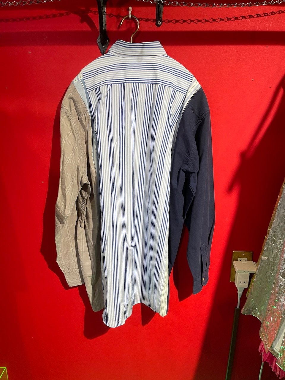 USED 古着】 リメイク ドッキング L/S シャツ ⑤ | GUGU 