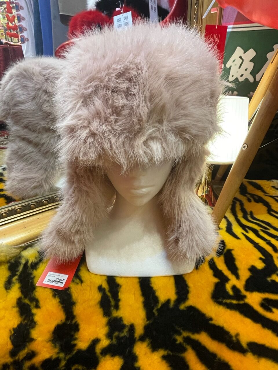 IKUMIFAKE FUR CAPフェイクファーフライトキャップ帽子