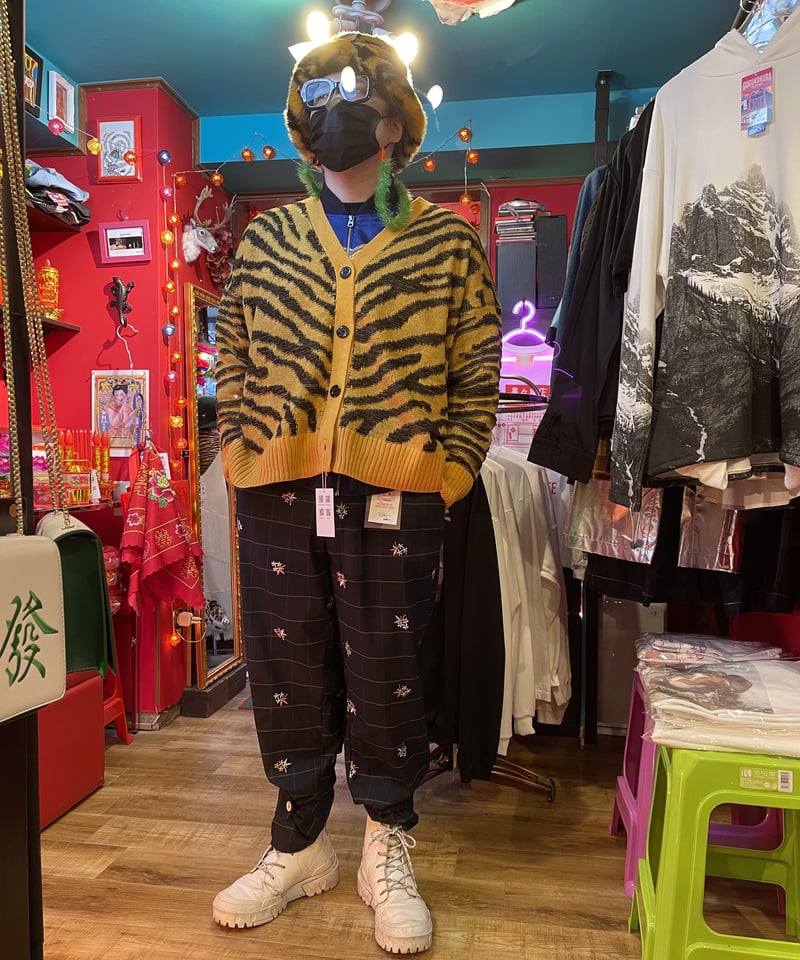 虎柄 オーバーサイズ カーディガン | GUGU