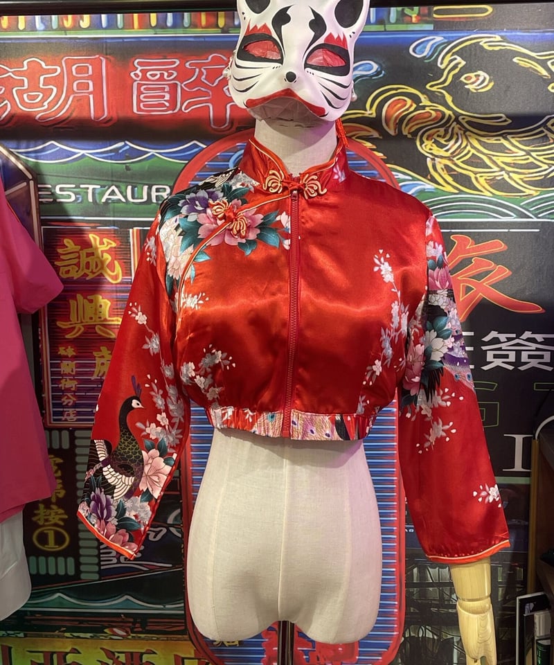 VERANDALUNCH】アップサイクル クロップド チャイナ ジャケット