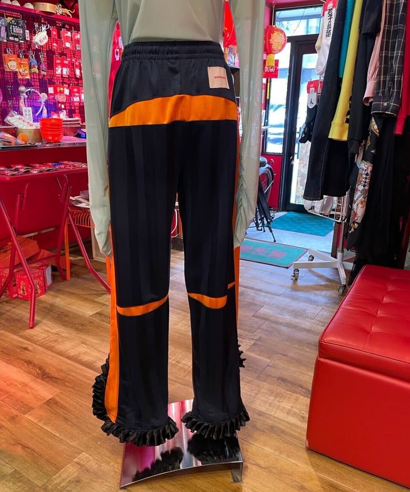 ラグリメイクパンツ フリンジ リメイク 古着 パンツ ラグリメイクパンツ ポケットフリンジ | 古着屋 わらしべ