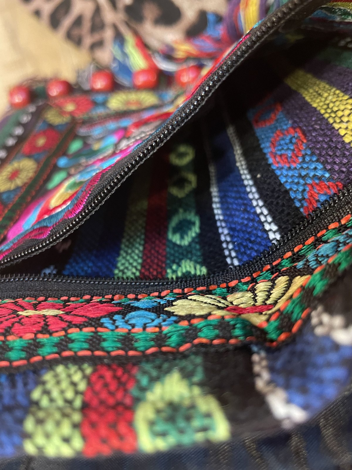 民族風刺繍 フリンジ ショルダーバッグ 花柄【チャイナフェア】 | GUGU