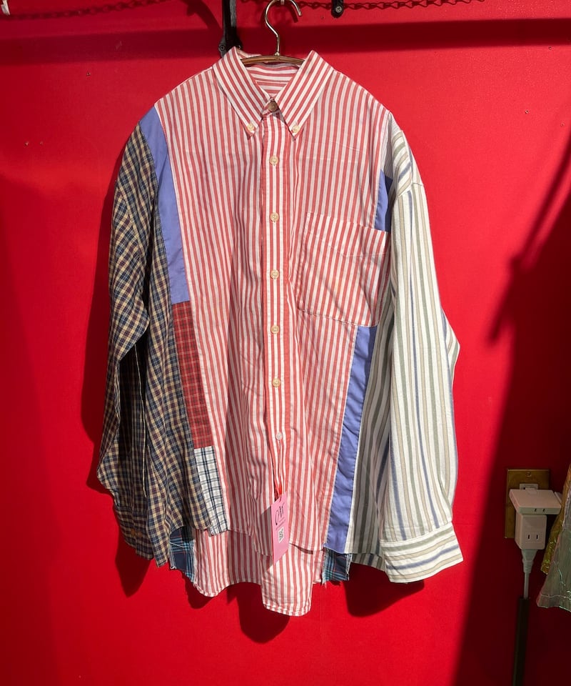 USED 古着】 リメイク ドッキング L/S シャツ ⑨ | GUGU