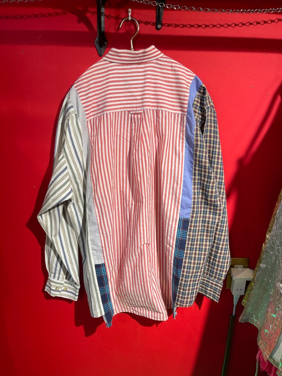 USED 古着】 リメイク ドッキング L/S シャツ ⑨ | GUGU USED 古着】 リメイク ドッキング L/S シャツ ⑨ | GUGU