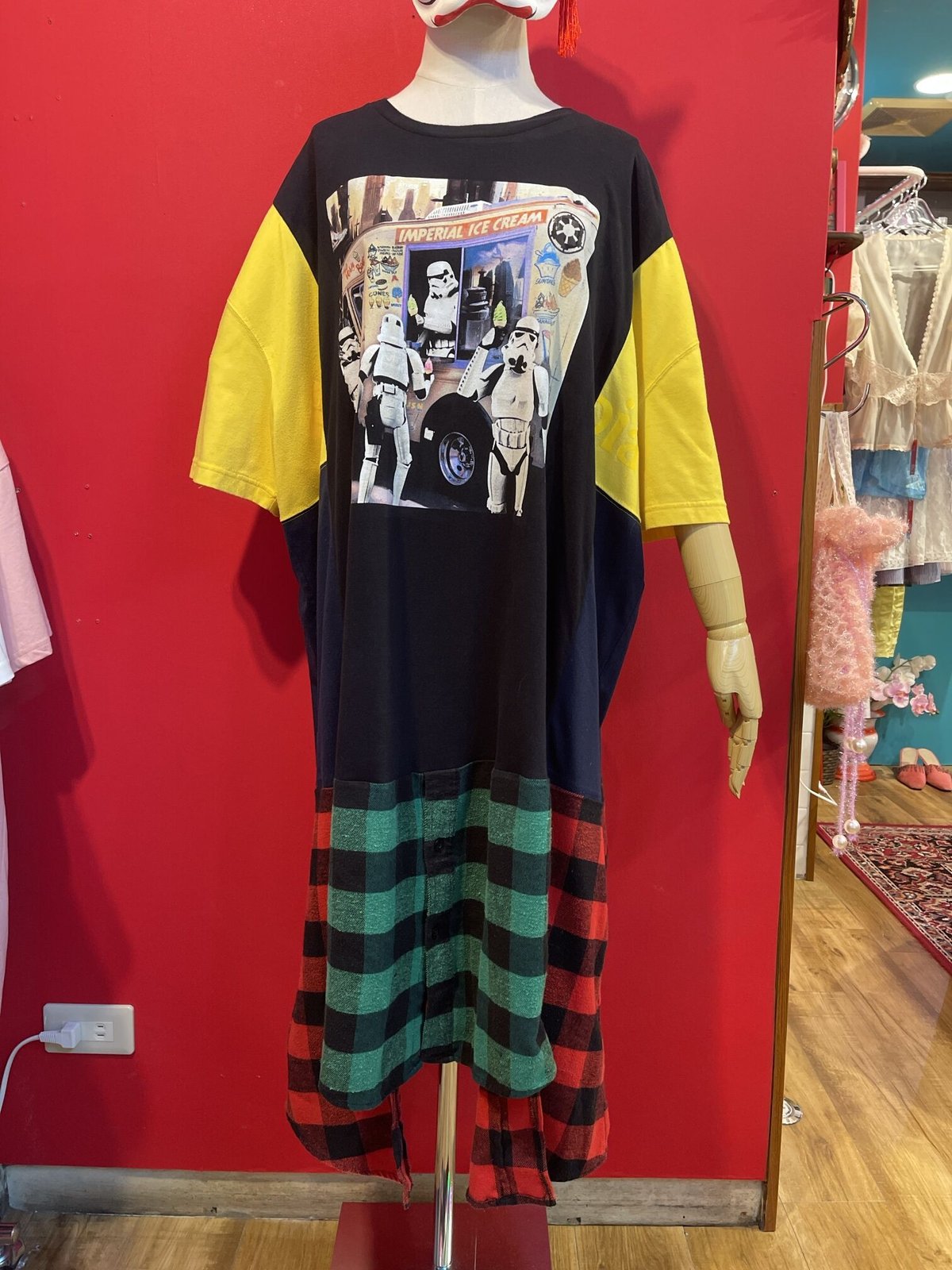 VERANDALUNCH】 リメイク ドッキング オーバーサイズ Tシャツ 